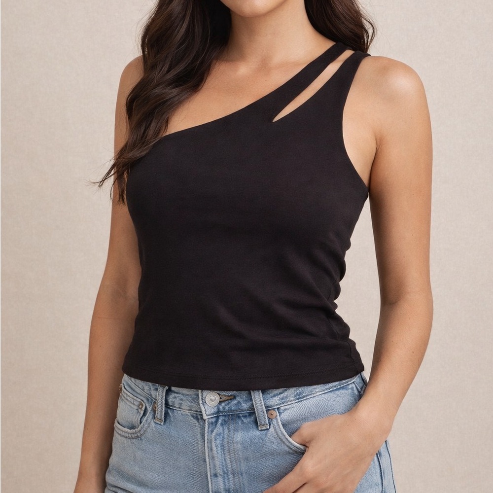 Generation Love one shoulder tank xs